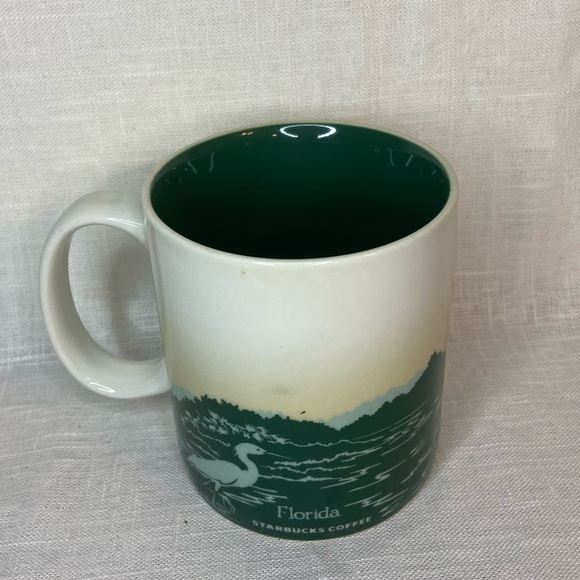ORIGINAL STARBUCKS 2012 GLOBAL ICON 16 OZ. FLORIDA MUG ALLIGATOR - EXCELLENT - Picture 2 of 5